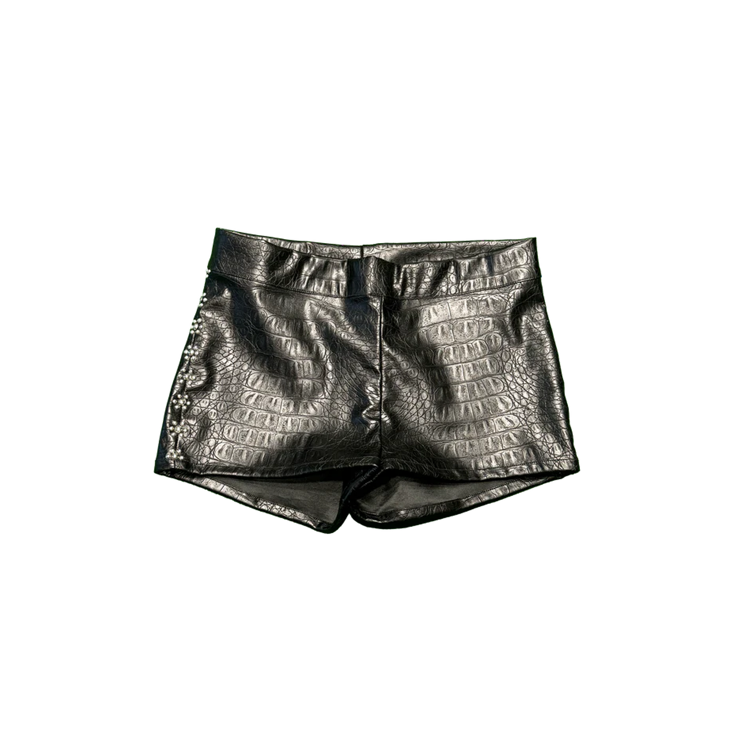 Croco Set Low Rise Shorts